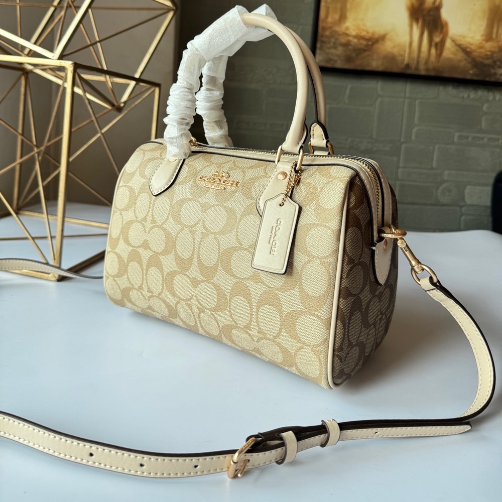 COACH Rowan 18 Mini Satchel in Signature Canvas - Picture 4 of 8